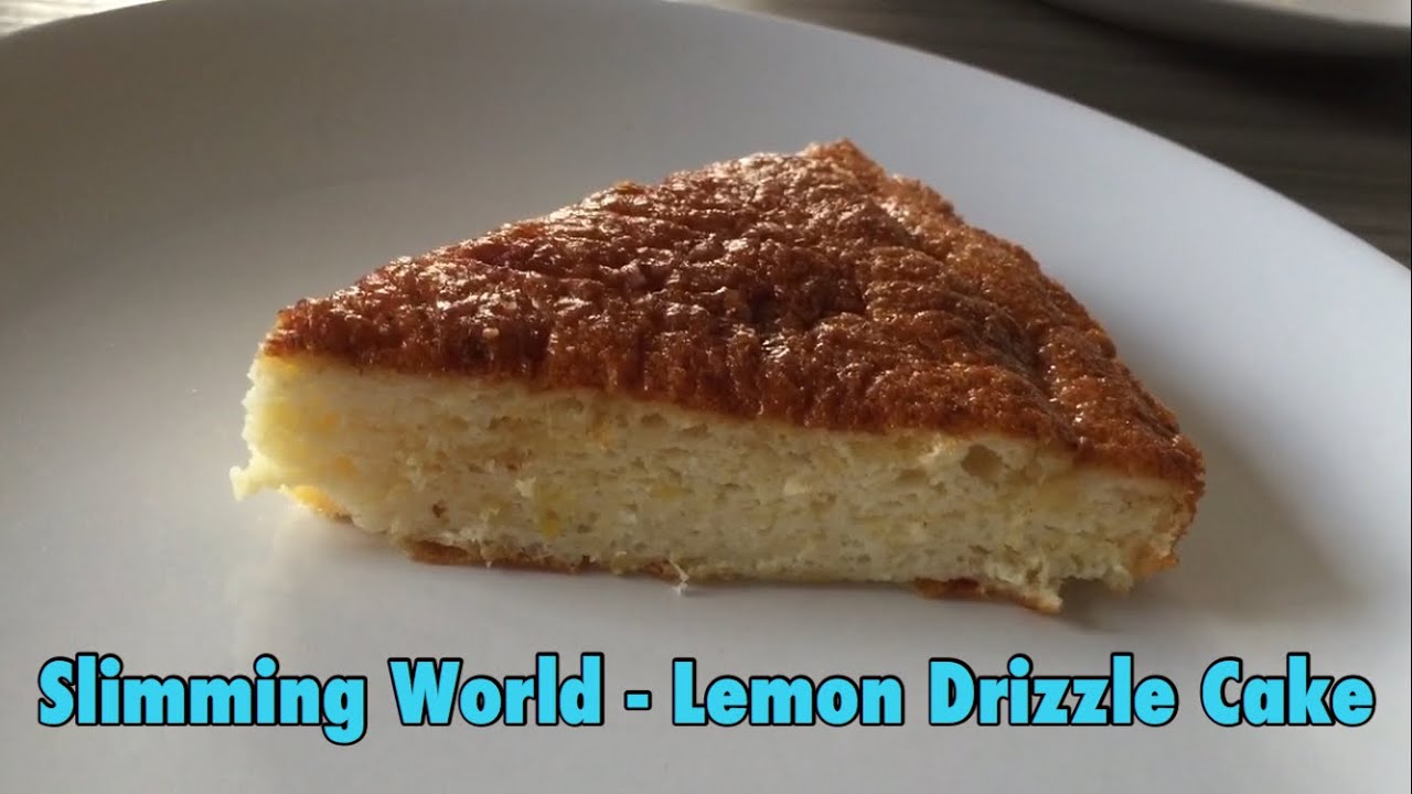 EASY Slimming World Lemon Drizzle Cake (8 syns the whole cake