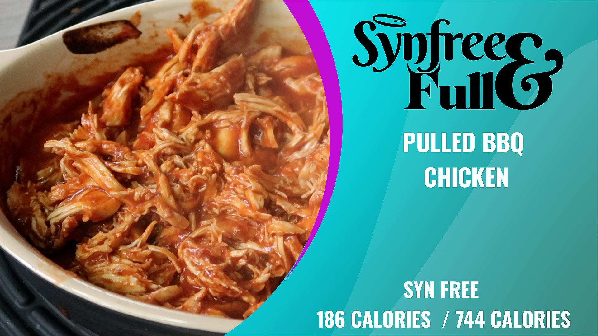 Slimming World Pulled BBQ chicken SYN FREE / 186 calories Synfreeandfull