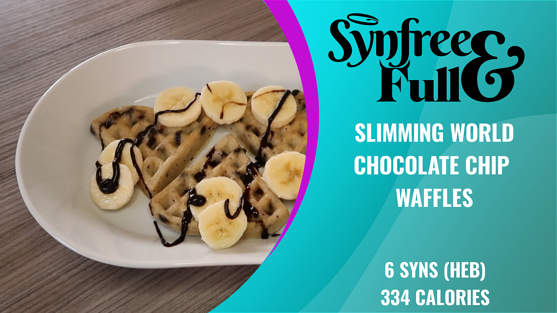 EASY Chocolate Chip Waffles 334 Calories / 6 Syns (HEB) Synfreeandfull